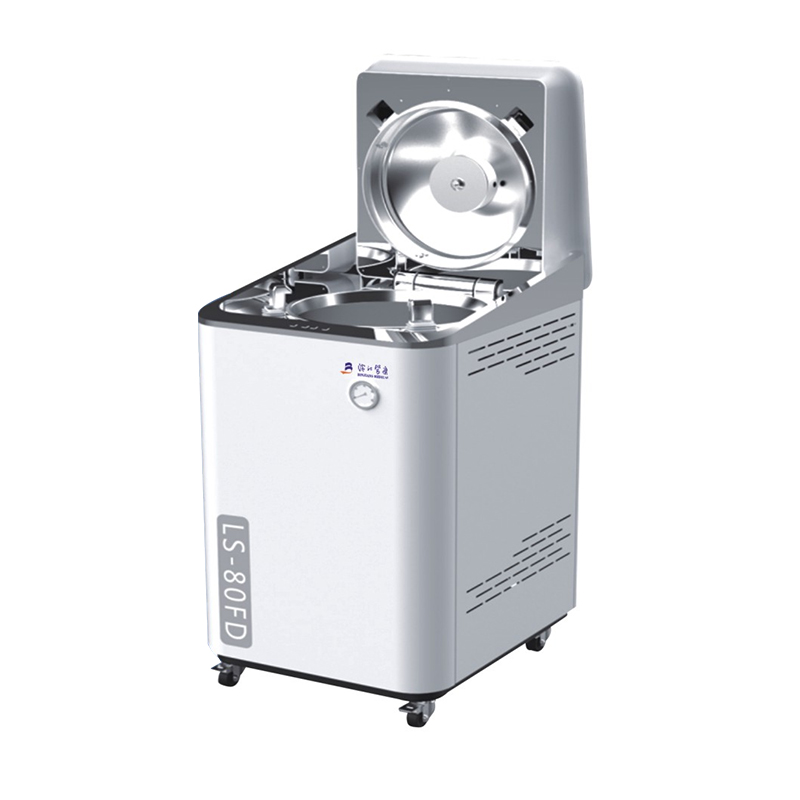 Stérilisateur à vapeur vertical automatique à rabat